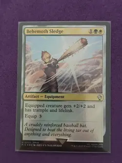 Behemoth Sledge (Surge Foil) #320 (NM) Final Fantasy FIC Magic MTG - Image 1