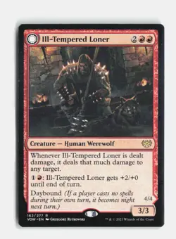 Ill-Tempered Loner 162 Innistrad: Crimson Vow MTG NM - Image 1