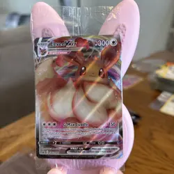 Pokemon Eevee VMAX SWSH087 Shining Fates Black Star Promo SEALED Full Art - Image 1