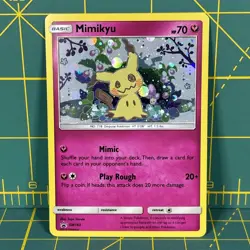 Mimikyu Promo SM163 Team Up Blister Pokemon Card Excellent LP Sun & Moon Holo - Image 1