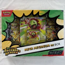 Pokemon TCG Mega Evolution Ascended Heroes Mega Meganium ex Box FACTORY SEALED - Image 1