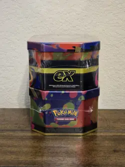 Pokemon TCG Mega Charizard X & Y ex Tins - Sealed (SET OF 2) - 8 Booster Packs - Image 3