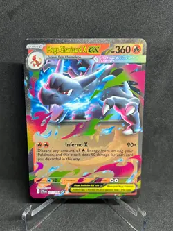 Pokemon Mega Charizard X ex 013/094 Phantasmal Flames Double Rare Near Mint - Image 1
