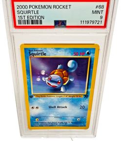 2000 Pokemon Squirtle 1st Edition 68/82 Team Rocket PSA 9 Mint - Image 2