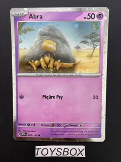 Carte Pokemon Abra Holo 063/165 / EV Promo 151 EV3.5 / NEUF FR - Image 2