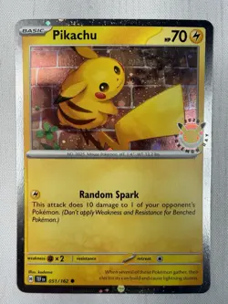 Pikachu 051/162 Cosmos Holo Rare Pokemon Day TCG Stamped Promo 2026 NM - Image 1