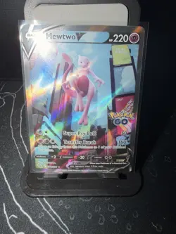 Pokemon Mewtwo V Alt Art 072/078 Pokemon GO Near Mint NM Full Art Holo Rare - Image 2