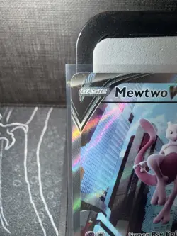Pokemon Mewtwo V Alt Art 072/078 Pokemon GO Near Mint NM Full Art Holo Rare - Image 3
