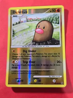 2009 Pokemon TCG Platinum #72 Diglett, REVERSE HOLO, C, cd6 - Image 1
