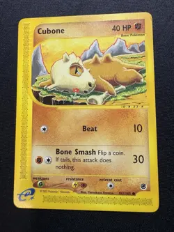 Pokemon TCG - Cubone 103/165 - Expedition Base Set - Common - LP+ - Image 1