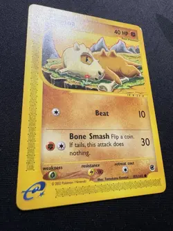 Pokemon TCG - Cubone 103/165 - Expedition Base Set - Common - LP+ - Image 3