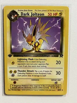Pokemon Dark Jolteon 1st edition Team Rocket 38/82 - Image 1