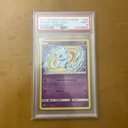 2017 POKEMON SUN & MOON SHINING LEGENDS #40 SHINING MEW-HOLO PSA 9 - Image 1