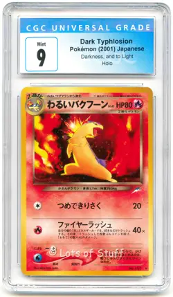 CGC 9 MINT Japanese Dark Typhlosion Neo Destiny Holo Rare Neo 4 Pokemon 157 -35 - Image 1