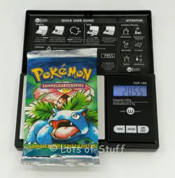 German Pokemon Base Set 1st Edition Booster Pack Venusaur 20.55gm -46 "Light" - Image 3