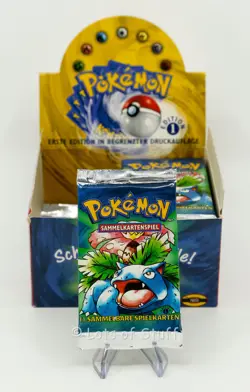 German Pokemon Base Set 1st Edition Booster Pack Venusaur 20.55gm -49 "Light" - Image 1