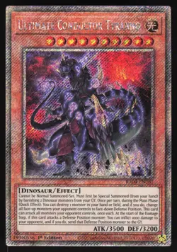 Ultimate Conductor Tyranno - RA04-EN287 - Platinum Secret Rare - 1st Ed Yugioh - Image 1