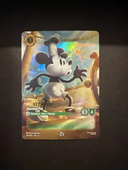 Mickey Mouse - Steamboat Pilot (Enchanted) 231/204 Fabled Holo Disney Lorcana NM - Image 1
