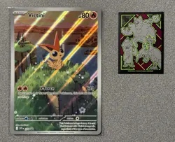 🔥 Victini 208 Black Star Promo - NEAR MINT Illustration Rare JUMBO Pokemon Card - Image 4