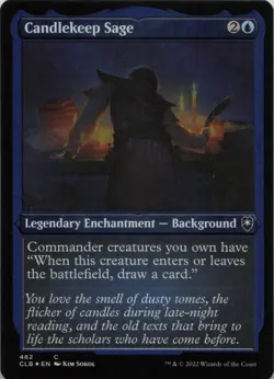 Candlekeep Sage (Foil Etched) - FOIL - C Commander Legends: Battle for Baldur's - Image 1