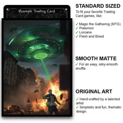 The Invasion – MTG Size – 100 Smooth Matte Trading Card Sleeves - Image 2