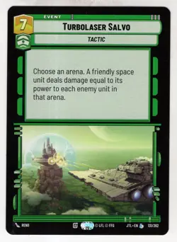 Star Wars Unlimited JTL Card #131 Turbolaser Salvo - Image 1