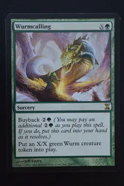 Magic The Gathering MTG WURMCALLING Time Spiral LP Lightly Played - Image 1