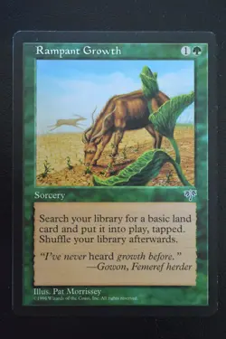 Magic The Gathering MTG RAMPANT GROWTH Mirage LP Lightly Played - Image 1