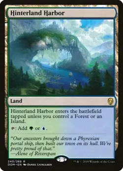 Magic The Gathering MTG HINTERLAND HARBOR Dominaria NM Near Mint - Image 1
