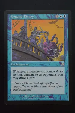 Magic The Gathering MTG COASTAL PIRACY Mercadian Masques LP Lightly Played - Image 1