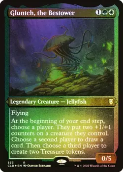 Gluntch, the Bestower ETCHED FOIL - 533 - Rare - Commander Legends CLB MTG - Image 1