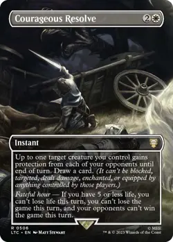 MTG The Lord of the Rings Commander - Courageous Resolve (Foil) - Image 1