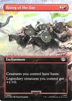 Rising of the Day (Borderless) 427 HOLO FOIL The Lord of the Rings NM - Image 1