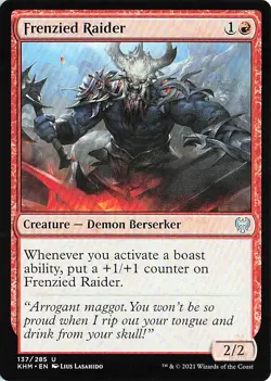 Frenzied Raider 137 Kaldheim Uncommon Magic: The Gathering NM - Image 1