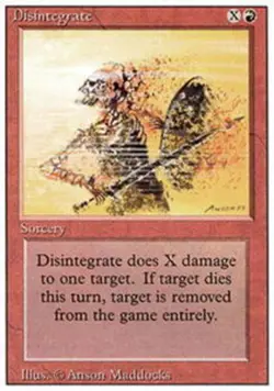 4x Disintegrate ~ Lightly Played 3rd Edition Revised MTG Magic x4 4 UltimateMTG - Image 1