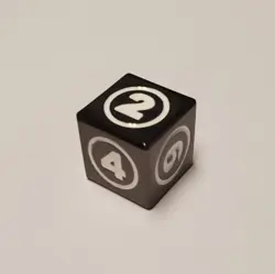 1x Command Zone Metal Dice Black Color for Commander EDH Tiny Leaders Magic MTG - Image 2