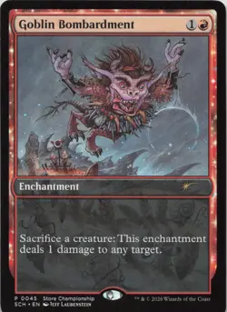 Goblin Bombardment P Game Day & Store Championship Promos 45 NM MTG - Image 1