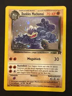 Dark Machamp 10/82 GERMAN Holo Rare Dunkles Machomei Pokemon Team Rocket LP - Image 1