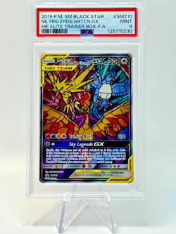 Pokemon Moltres Zapdos Articuno Hidden Fates ETB Promo SM210 PSA 9 - Image 1