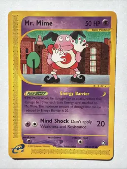 Mr. Mime 95b/147 LP Aquapolis E Reader 2002 Pokemon Vintage TCG - Image 1