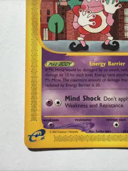 Mr. Mime 95b/147 LP Aquapolis E Reader 2002 Pokemon Vintage TCG - Image 3