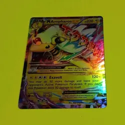 Pokemon M Ampharos EX 28/98 XY Ancient Origins Ultra Rare Holo 220HP Electric - Image 1