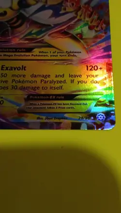 Pokemon M Ampharos EX 28/98 XY Ancient Origins Ultra Rare Holo 220HP Electric - Image 2