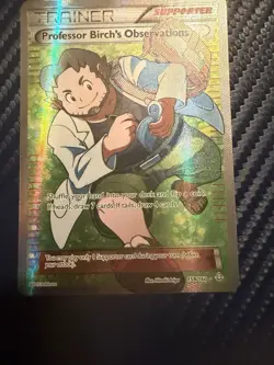 Pokemon TCG Professor Birch's Observations 159/160 Holo Full Art - Image 1