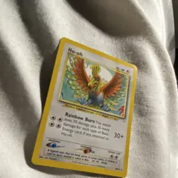 Ho-oh Neo Revelation 18/64 Rare Regular 90 HP Unlimited Rainbow Burn 30+ 2000 - Image 3