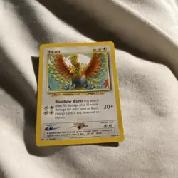 Ho-oh Neo Revelation 18/64 Rare Regular 90 HP Unlimited Rainbow Burn 30+ 2000 - Image 4