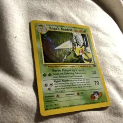 Koga's Beedrill Pokemon Gym Challenge holo rare 9/132 80hp unlimited - Image 4