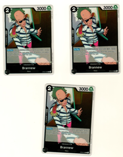 Set Of 3 Brannew OP03-089 Rare Foil Pillars Of Strength One Piece Trading Card - Image 1