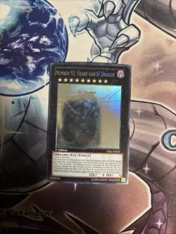 Yugioh Number 92: Heart-EartH Dragon CBLZ-EN045 Ghost Rare 1st Edition VLP (SO) - Image 1