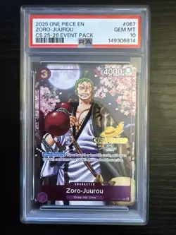 Zoro-Juurou (CS 25-26 Event Pack) OP05-067 One Piece Promotion PSA 10 GEM - Image 1